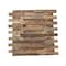 Ekena Millwork Interlocking Boat Wood Mosaic Wall Tile, Natural Finish, 11 7/8"W x 11 7/8"H x 1/2"P WPW12X12INMENA - alternate 1